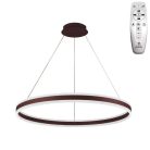 LED mennyezeti lámpa 110W, 7200 lm, 3000–6500K, IP20, barna fém-akril - J4316/BR