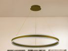 LED mennyezeti lámpa 110W, 7200 lm, 3000–6500K, IP20, arany fém-akril - J4316/G