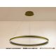 LED mennyezeti lámpa 110W, 7200 lm, 3000–6500K, IP20, arany fém-akril - J4316/G