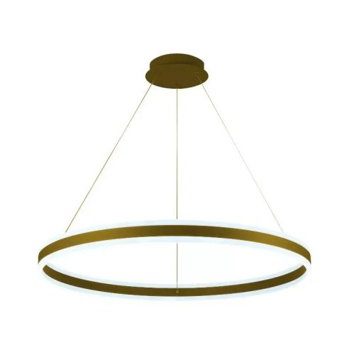 LED mennyezeti lámpa 110W, 7200 lm, 3000–6500K, IP20, arany fém-akril - J4316/G
