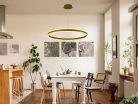 LED mennyezeti lámpa 110W, 7200 lm, 3000–6500K, IP20, arany fém-akril - J4316/G