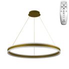 LED mennyezeti lámpa 110W, 7200 lm, 3000–6500K, IP20, arany fém-akril - J4316/G