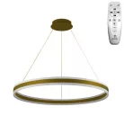 LED mennyezeti lámpa 110W, 7200 lm, 3000–6500K, IP20, arany fém-akril - J4316/G