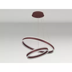   LED mennyezeti lámpa 135W, 9000 lm, 3000–6500K, IP20, barna fém-akril - J4317/BR