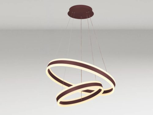 LED mennyezeti lámpa 135W, 9000 lm, 3000–6500K, IP20, barna fém-akril - J4317/BR