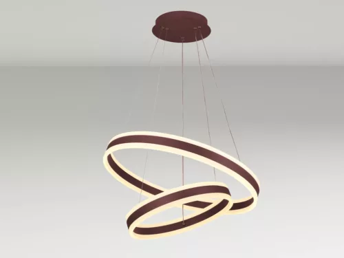 LED mennyezeti lámpa 135W, 9000 lm, 3000–6500K, IP20, barna fém-akril - J4317/BR