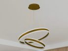 LED mennyezeti lámpa 135W, 9000 lm, 3000–6500K, IP20, arany fém-akril - J4317/G