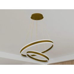   LED mennyezeti lámpa 135W, 9000 lm, 3000–6500K, IP20, arany fém-akril - J4317/G