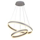 LED design mennyezeti lámpa 135W, 400+600 mm, 3000K–6500K, IP20, fekete - J4317/S