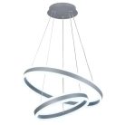 LED design mennyezeti lámpa 135W, 400+600 mm, 3000K–6500K, IP20, fekete - J4317/S