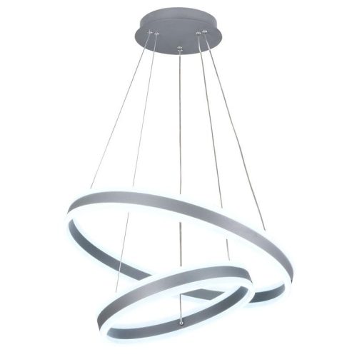 LED design mennyezeti lámpa 135W, 400+600 mm, 3000K–6500K, IP20, fekete - J4317/S
