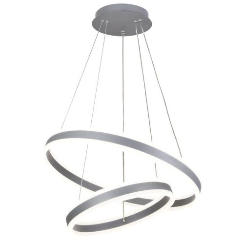 LED design mennyezeti lámpa 135W, 400+600 mm, 3000K–6500K, IP20, fekete - J4317/S