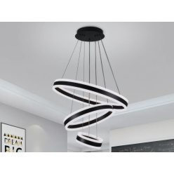   LED design mennyezeti lámpa 165W, moduláris méret, 3000K–6500K, IP20, fekete - J4318/B