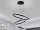LED design mennyezeti lámpa 165W, moduláris méret, 3000K–6500K, IP20, fekete - J4318/B