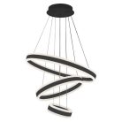 LED design mennyezeti lámpa 165W, moduláris méret, 3000K–6500K, IP20, fekete - J4318/B