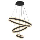 LED design mennyezeti lámpa 165W, moduláris méret, 3000K–6500K, IP20, fekete - J4318/B
