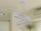 LED design mennyezeti lámpa 165W, moduláris méret, 3000K–6500K, IP20, ezüst - J4318/S