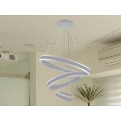   LED design mennyezeti lámpa 165W, moduláris méret, 3000K–6500K, IP20, ezüst - J4318/S