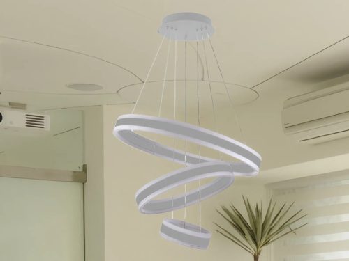 LED design mennyezeti lámpa 165W, moduláris méret, 3000K–6500K, IP20, ezüst - J4318/S