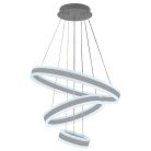 LED design mennyezeti lámpa 165W, moduláris méret, 3000K–6500K, IP20, ezüst - J4318/S