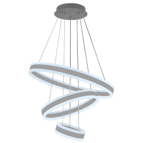 LED design mennyezeti lámpa 165W, moduláris méret, 3000K–6500K, IP20, ezüst - J4318/S