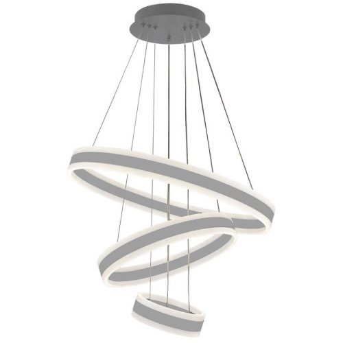 LED design mennyezeti lámpa 165W, moduláris méret, 3000K–6500K, IP20, ezüst - J4318/S