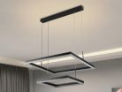 LED design mennyezeti lámpa 90W, 400x400+600x600 mm, 3000K–6500K, IP20 - J4321/B
