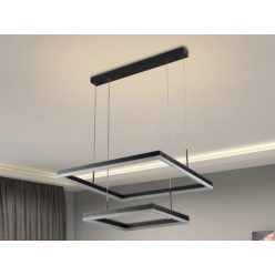   LED design mennyezeti lámpa 90W, 400x400+600x600 mm, 3000K–6500K, IP20 - J4321/B