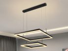 LED design mennyezeti lámpa 90W, 400x400+600x600 mm, 3000K–6500K, IP20 - J4321/B