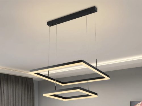 LED design mennyezeti lámpa 90W, 400x400+600x600 mm, 3000K–6500K, IP20 - J4321/B