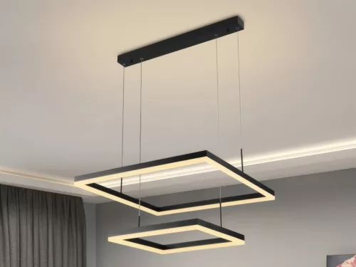 LED design mennyezeti lámpa 90W, 400x400+600x600 mm, 3000K–6500K, IP20 - J4321/B