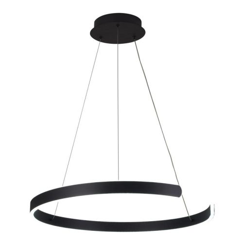 LED design mennyezeti lámpa, 70W, 4800 lm, Ø600 mm, 3000K-6500K, IP20, fekete - J4326/B