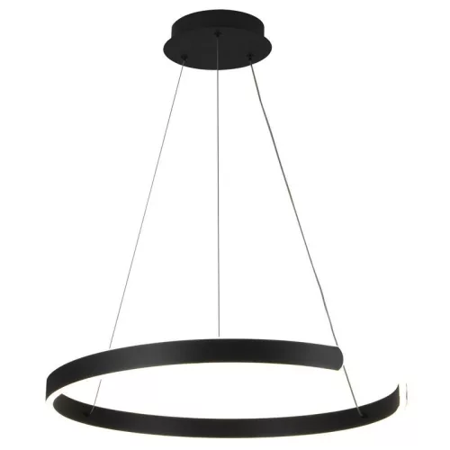 LED design mennyezeti lámpa, 70W, 4800 lm, Ø600 mm, 3000K-6500K, IP20, fekete - J4326/B