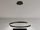 LED design mennyezeti lámpa, 70W, 4800 lm, Ø600 mm, 3000K-6500K, IP20, fekete - J4326/B
