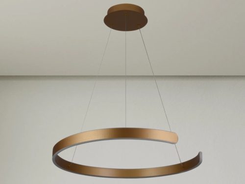 LED design mennyezeti lámpa 70W, Ø600 mm, 3000K–6500K, IP20, arany - J4326/G