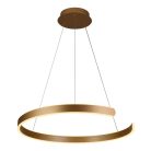 LED design mennyezeti lámpa 70W, Ø600 mm, 3000K–6500K, IP20, arany - J4326/G