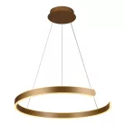 LED design mennyezeti lámpa 70W, Ø600 mm, 3000K–6500K, IP20, arany - J4326/G