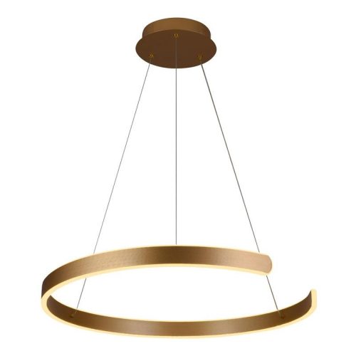 LED design mennyezeti lámpa 70W, Ø600 mm, 3000K–6500K, IP20, arany - J4326/G