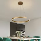 LED design mennyezeti lámpa 70W, Ø600 mm, 3000K–6500K, IP20, arany - J4326/G