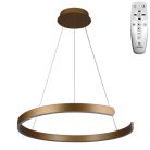 LED design mennyezeti lámpa 70W, Ø600 mm, 3000K–6500K, IP20, arany - J4326/G