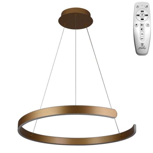 LED design mennyezeti lámpa 70W, Ø600 mm, 3000K–6500K, IP20, arany - J4326/G