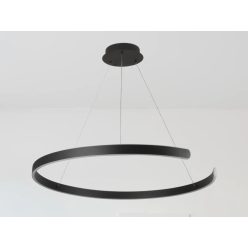   LED design mennyezeti lámpa, 100W, 6500 lm, Ø800 mm, 3000K-6500K, IP20, fekete - J4327/B