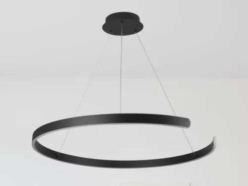 LED design mennyezeti lámpa, 100W, 6500 lm, Ø800 mm, 3000K-6500K, IP20, fekete - J4327/B