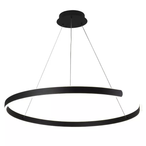 LED design mennyezeti lámpa, 100W, 6500 lm, Ø800 mm, 3000K-6500K, IP20, fekete - J4327/B