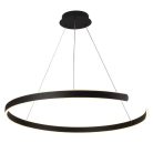 LED design mennyezeti lámpa, 100W, 6500 lm, Ø800 mm, 3000K-6500K, IP20, fekete - J4327/B