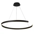 LED design mennyezeti lámpa, 100W, 6500 lm, Ø800 mm, 3000K-6500K, IP20, fekete - J4327/B