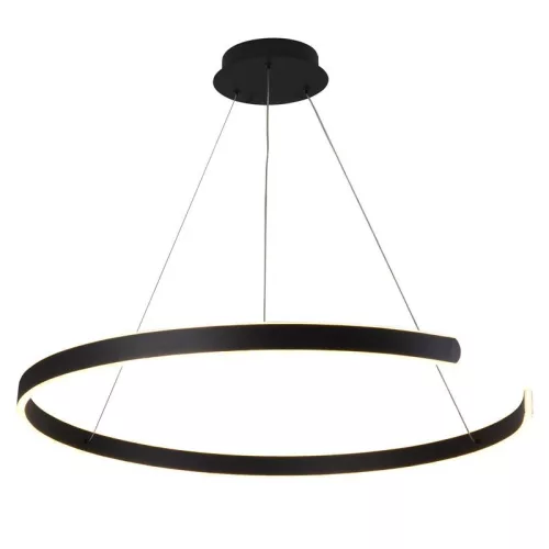 LED design mennyezeti lámpa, 100W, 6500 lm, Ø800 mm, 3000K-6500K, IP20, fekete - J4327/B