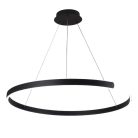 LED design mennyezeti lámpa, 100W, 6500 lm, Ø800 mm, 3000K-6500K, IP20, fekete - J4327/B