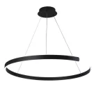 LED design mennyezeti lámpa, 100W, 6500 lm, Ø800 mm, 3000K-6500K, IP20, fekete - J4327/B