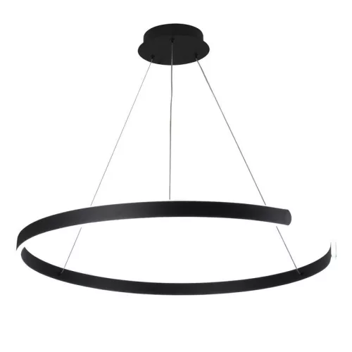 LED design mennyezeti lámpa, 100W, 6500 lm, Ø800 mm, 3000K-6500K, IP20, fekete - J4327/B